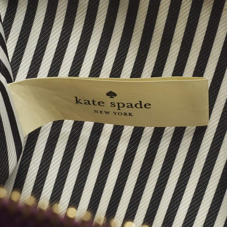 Pre Owned Kate Spade Cameron Street Lucie Dark Burgundy Leather Tote