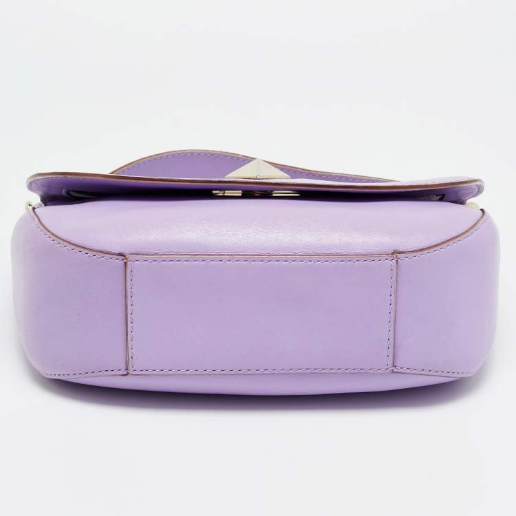 Pre Owned Kate Spade New Bond Street Sawyer Lilac Leather Hobo