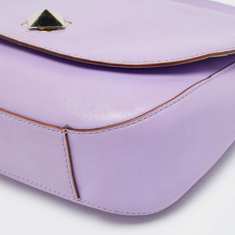 Pre Owned Kate Spade New Bond Street Sawyer Lilac Leather Hobo