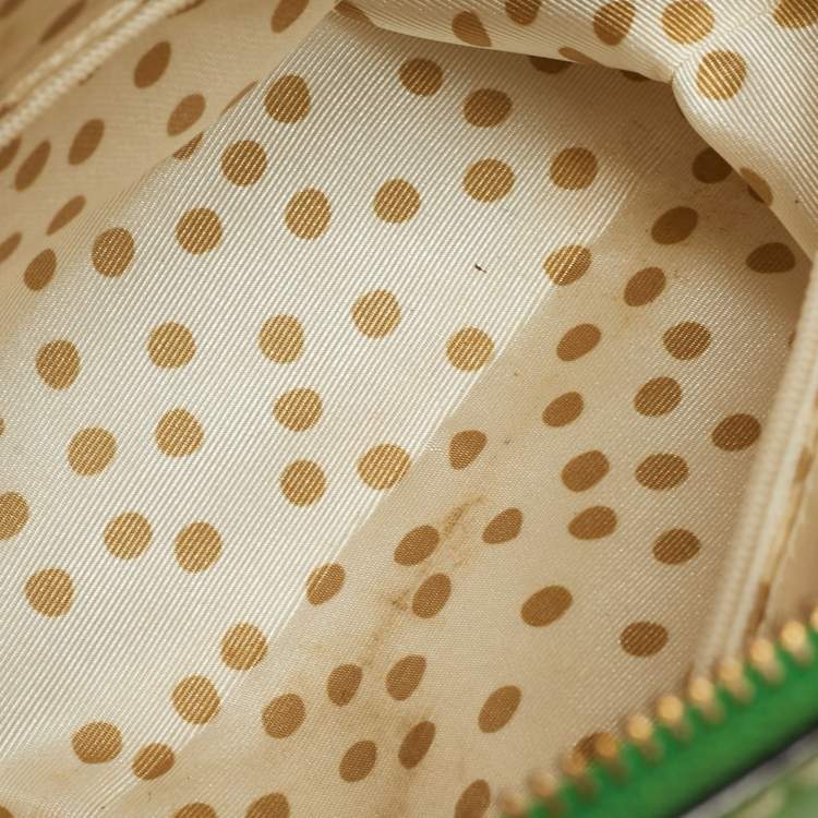 Pre Owned Kate Spade Wellesley Alessa Green Leather Satchel