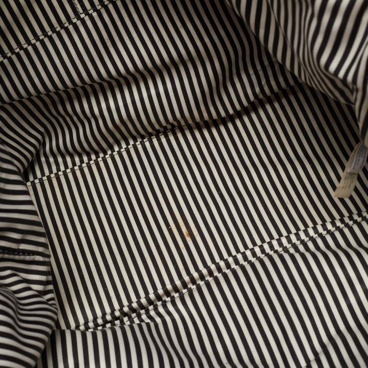 Pre Owned Kate Spade Leroy Street Linsley Vivid Pink/Black Leather Tote