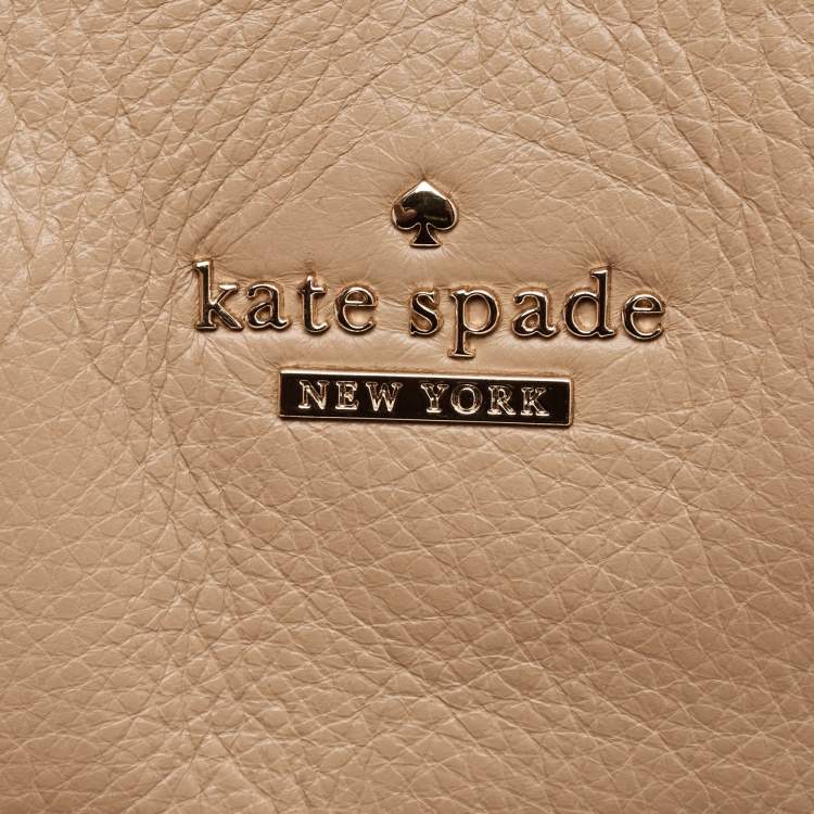 Pre Owned Kate Spade Lombard Street Neve Peach Leather Tote