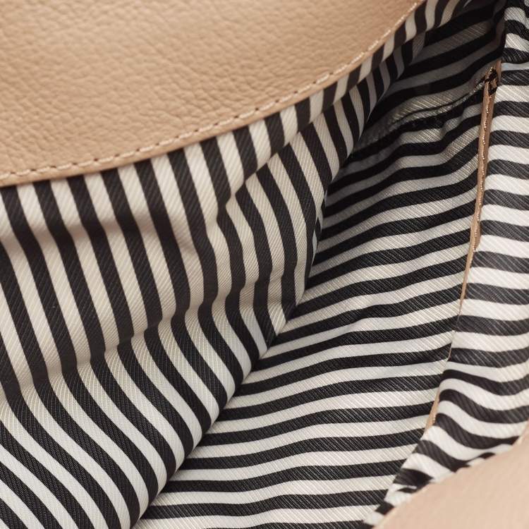 Pre Owned Kate Spade Lombard Street Neve Peach Leather Tote