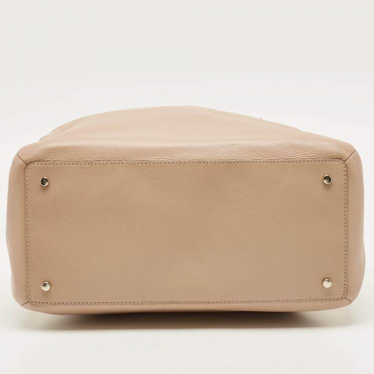 Pre Owned Kate Spade Lombard Street Neve Peach Leather Tote