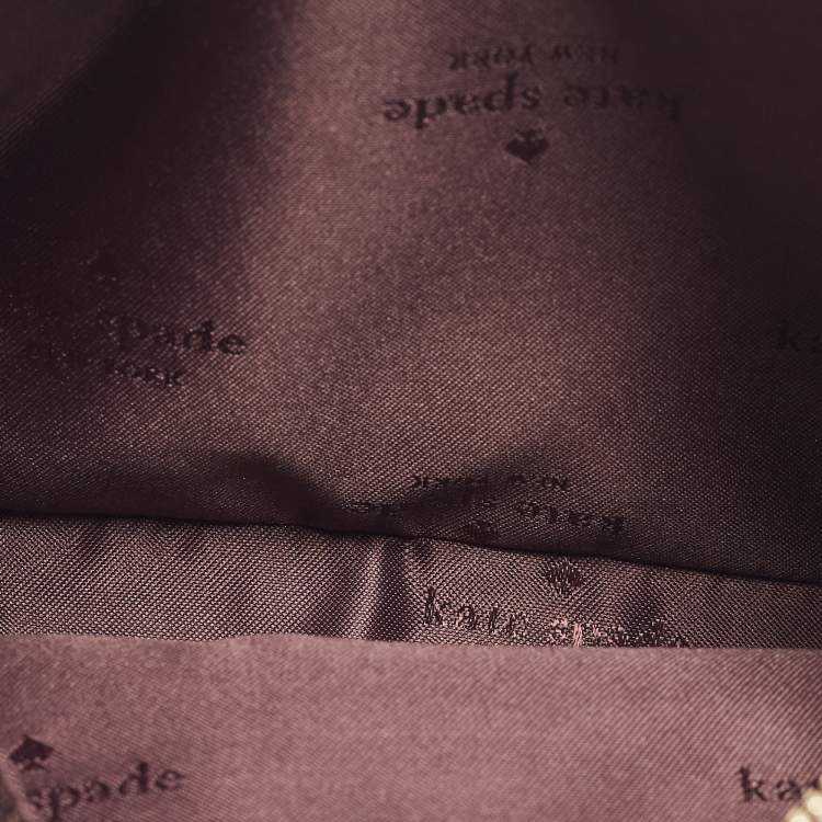 مملوكة مسبقًا حقيبة كروس كيت سبيد جلد بورجوندي