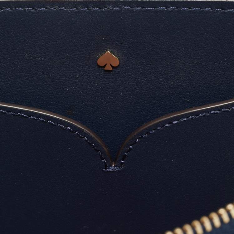 Pre Owned Kate Spade Nicola Colorblock Leather Wristlet Pouch