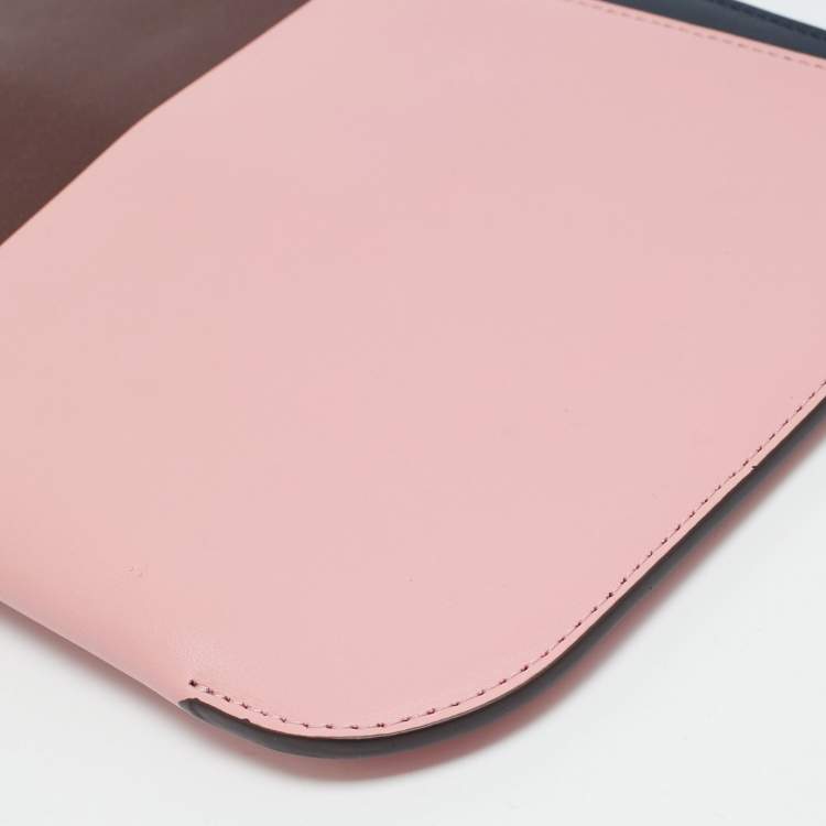 Pre Owned Kate Spade Nicola Colorblock Leather Wristlet Pouch