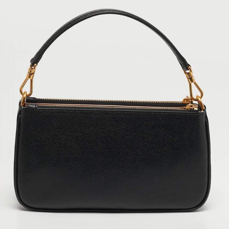 Pre Owned Kate Spade Morgan Black Saffiano Leather East West Shoulder Bag