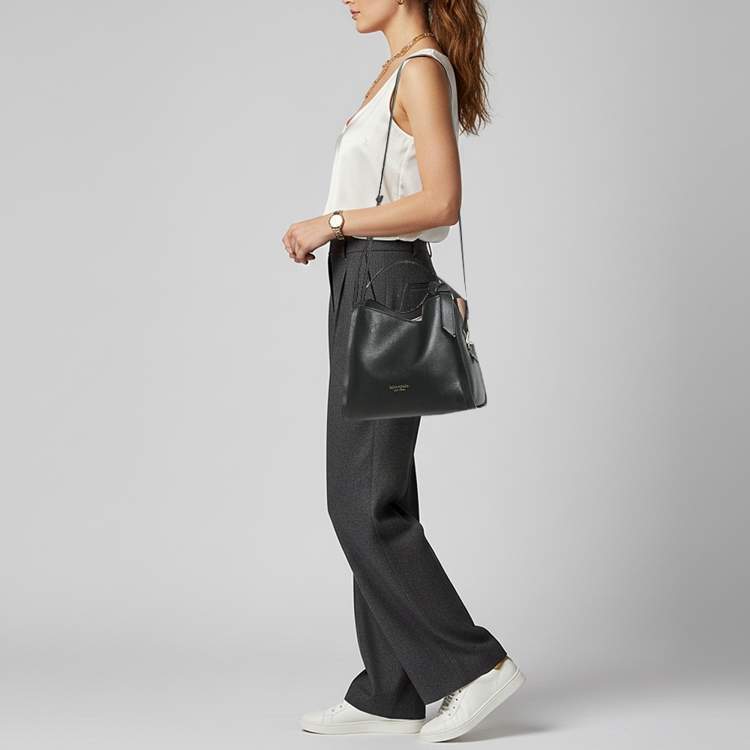 مملوكة مسبقًا Kate Spade Knott Medium Black Leather Crossbody Tote