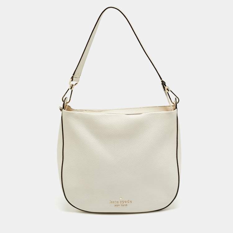 مملوكة مسبقًا Kate Spade Lexy Off White Leather Hobo