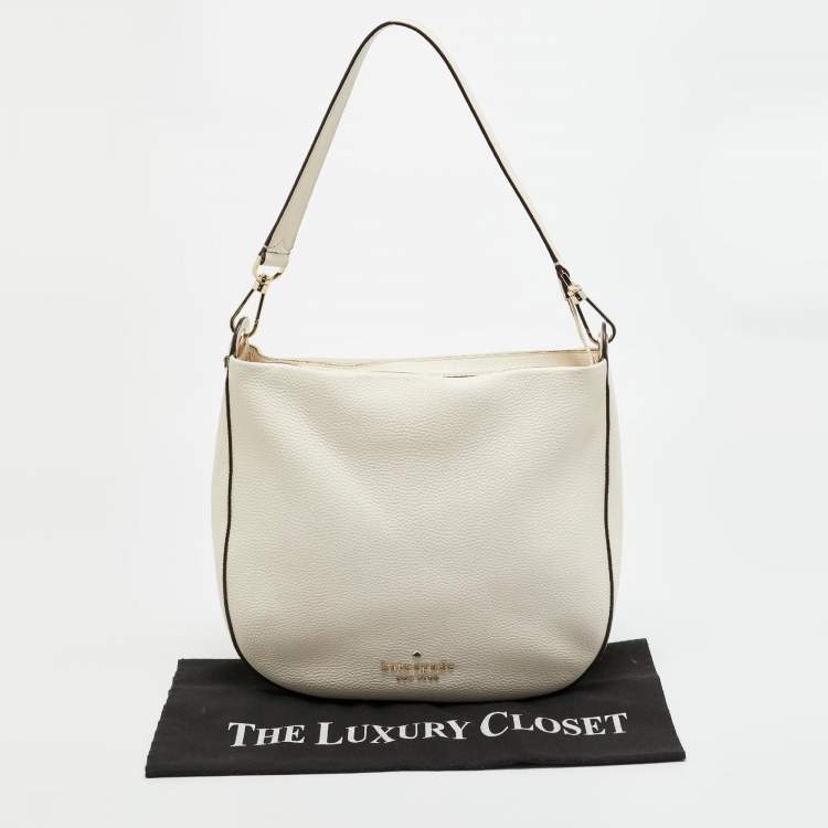 مملوكة مسبقًا Kate Spade Lexy Off White Leather Hobo