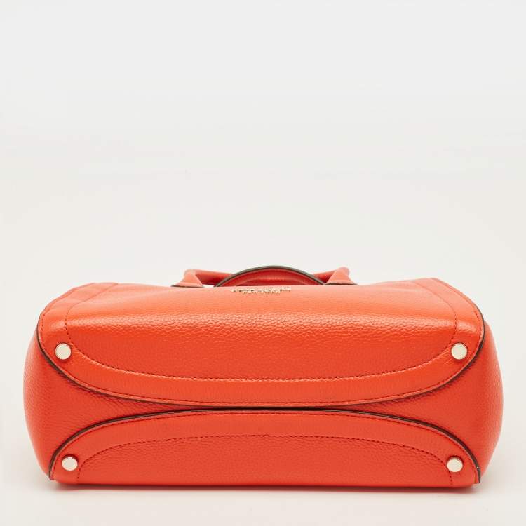 Pre Owned Kate Spade Knott Orange Leather Satchel