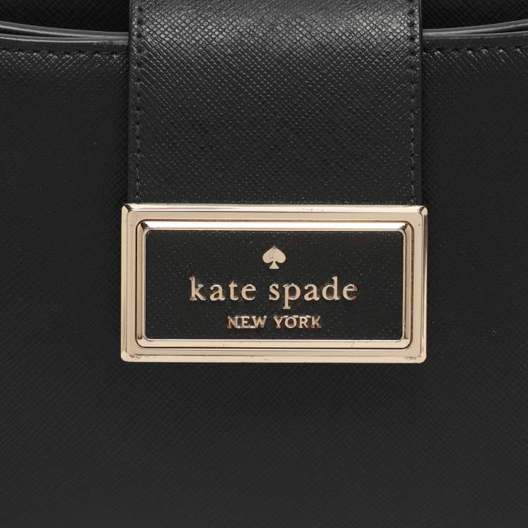 Pre Owned Kate Spade Reegan Small Black Leather Shoulder Bag