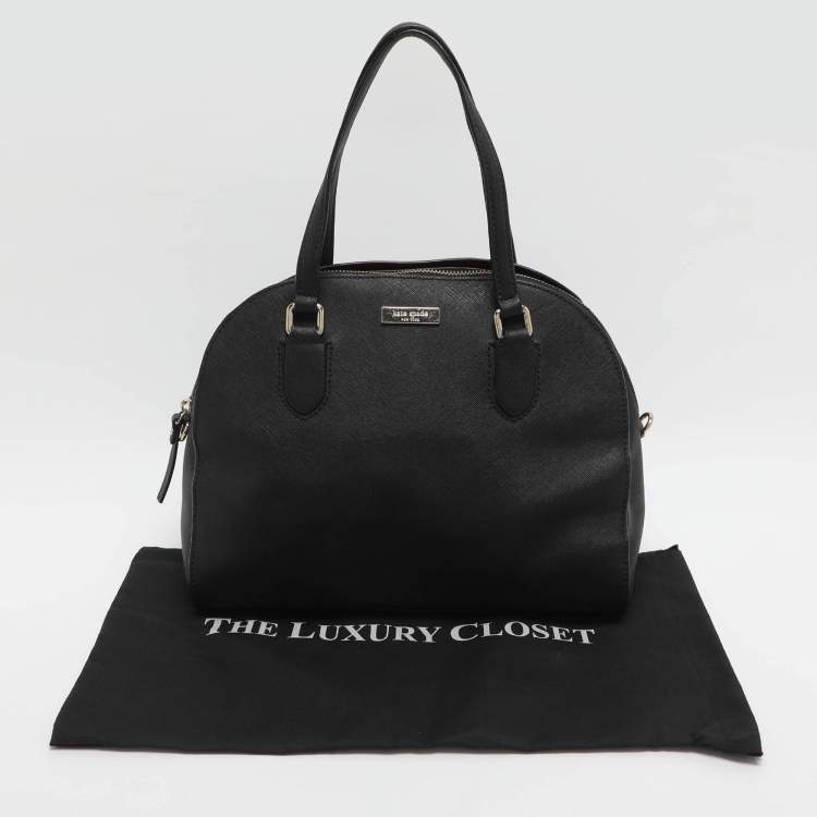 Pre Owned Kate Spade Reiley Black Leather Satchel