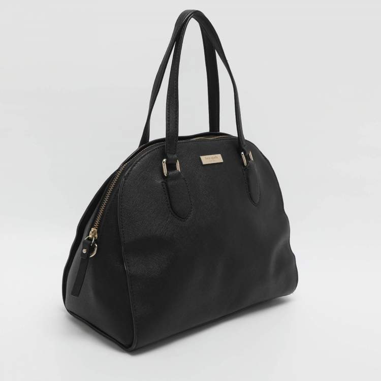 Pre Owned Kate Spade Reiley Black Leather Satchel