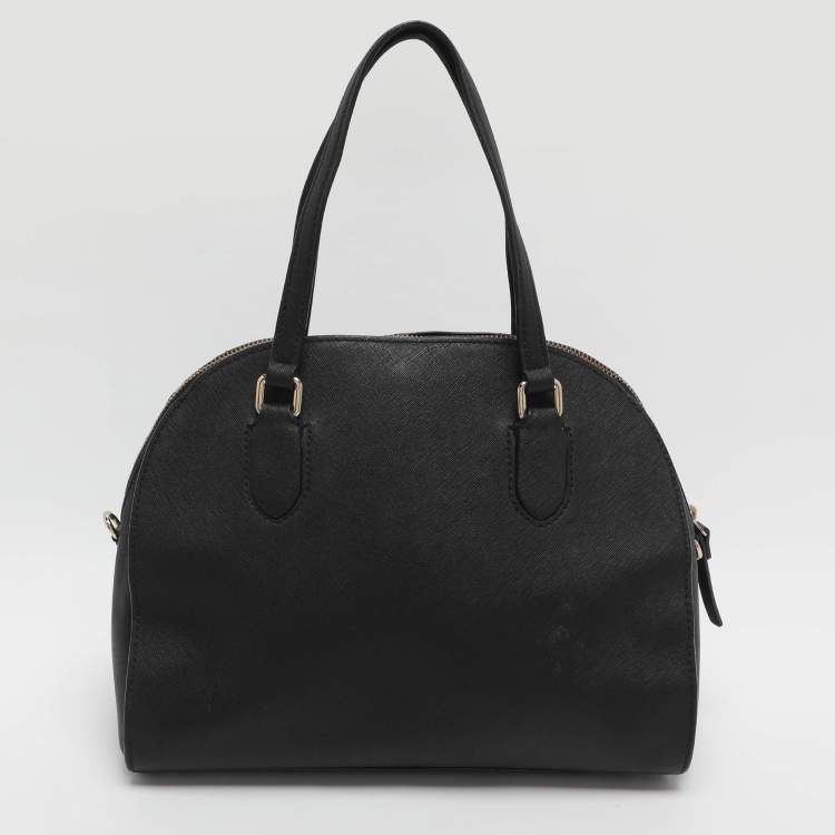 Pre Owned Kate Spade Reiley Black Leather Satchel