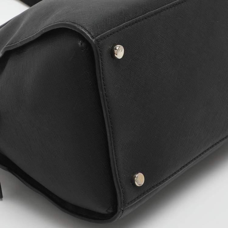 Pre Owned Kate Spade Reiley Black Leather Satchel