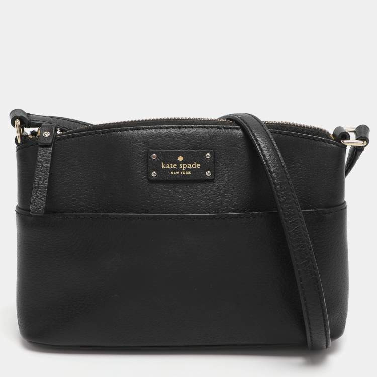 Pre Owned Kate Spade Grove Street Millie Black Leather Shoulder Bag
