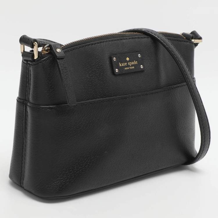 Pre Owned Kate Spade Grove Street Millie Black Leather Shoulder Bag