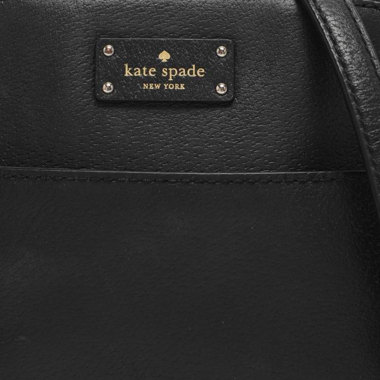 Pre Owned Kate Spade Grove Street Millie Black Leather Shoulder Bag