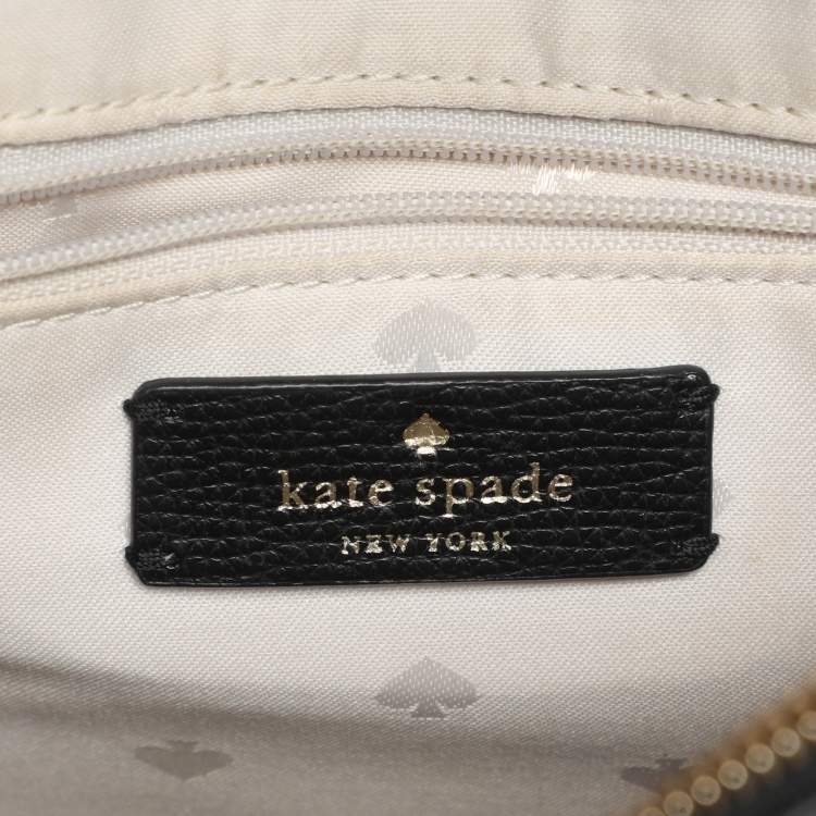 Pre Owned Kate Spade Black Leather Crossbody Bag