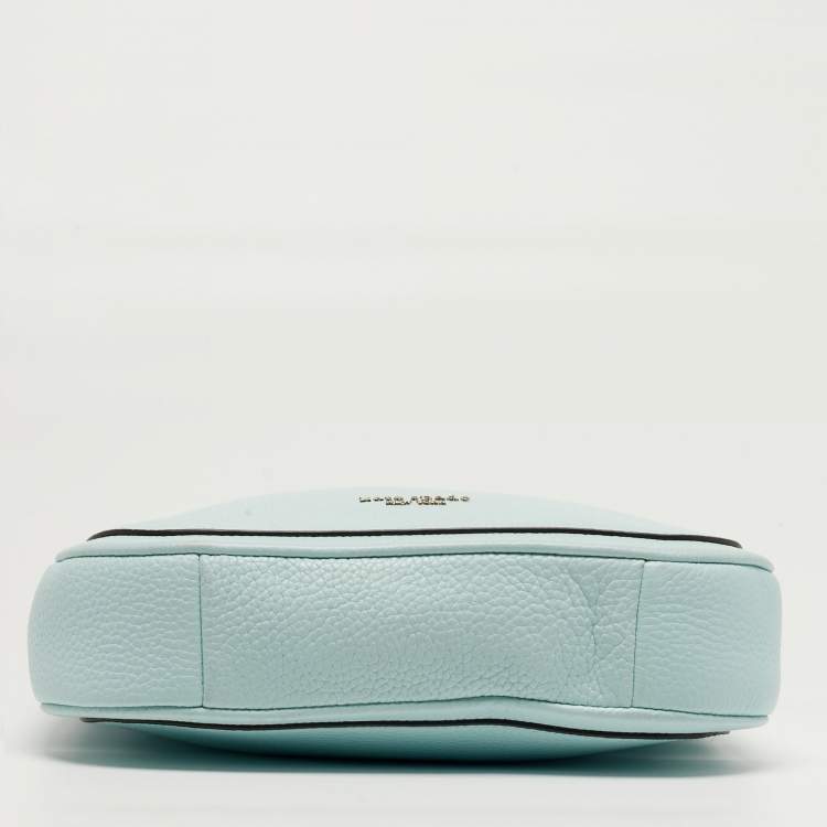 Pre Owned Kate Spade Roulette Medium Light Green Leather Messenger Bag 