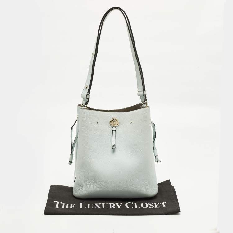 مملوكة مسبقًا Kate Spade Marti Light Blue Leather Bucket Bag