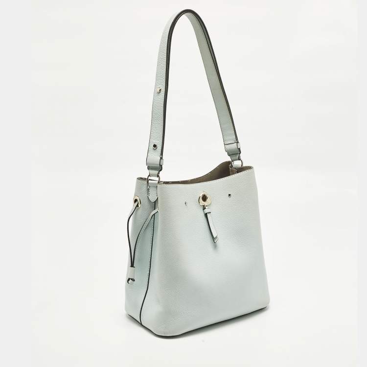 مملوكة مسبقًا Kate Spade Marti Light Blue Leather Bucket Bag