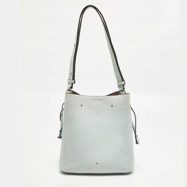 مملوكة مسبقًا Kate Spade Marti Light Blue Leather Bucket Bag