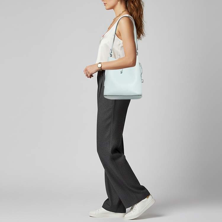 مملوكة مسبقًا Kate Spade Marti Light Blue Leather Bucket Bag