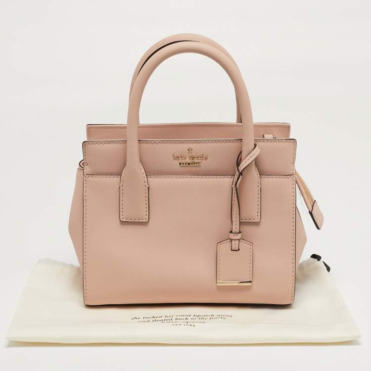 Pre Owned Kate Spade Cameron Street Candace Pink Leather Tote