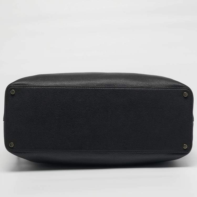 Pre Owned Kate Spade Evangelie Large Black Leather Tote