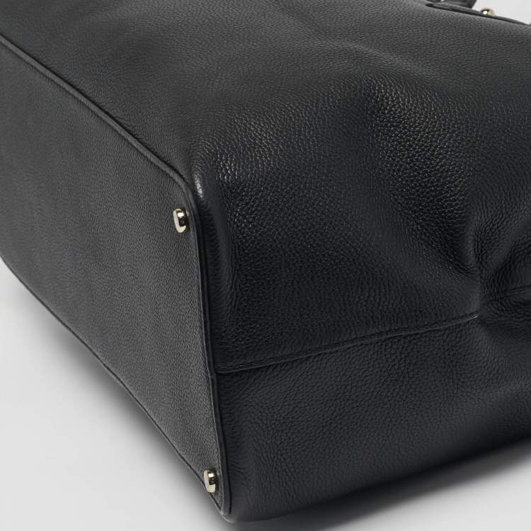 Pre Owned Kate Spade Evangelie Large Black Leather Tote