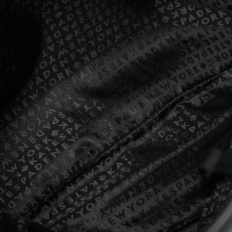 Pre Owned Kate Spade Evangelie Large Black Leather Tote