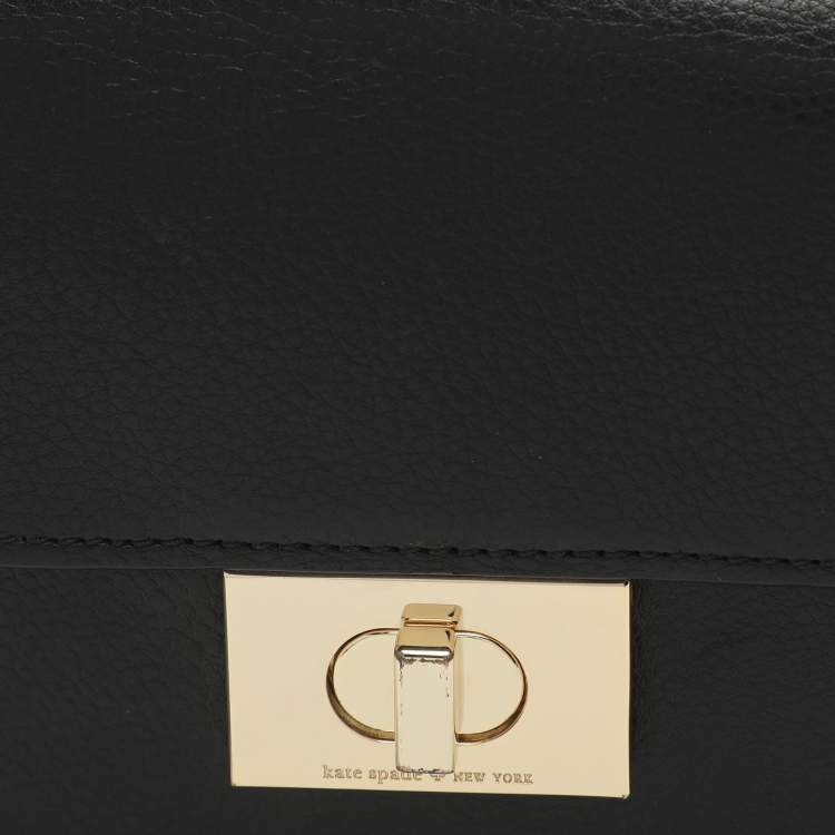Pre Owned Kate Spade Black Leather Belt Bag