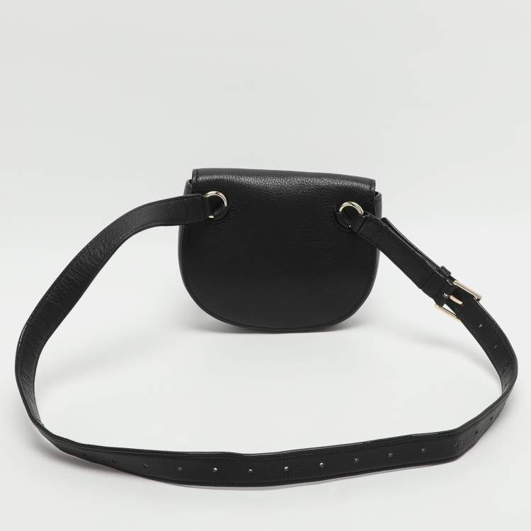 Pre Owned Kate Spade Black Leather Belt Bag