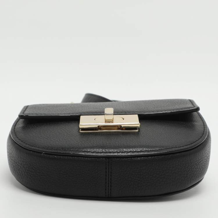 Pre Owned Kate Spade Black Leather Belt Bag