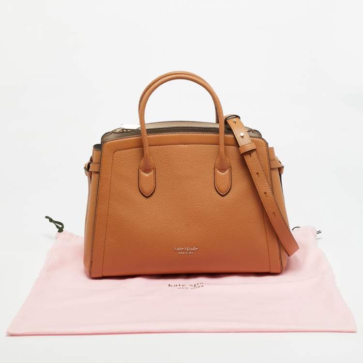Pre Owned Kate Spade Knott Large Brown Leather Satchel