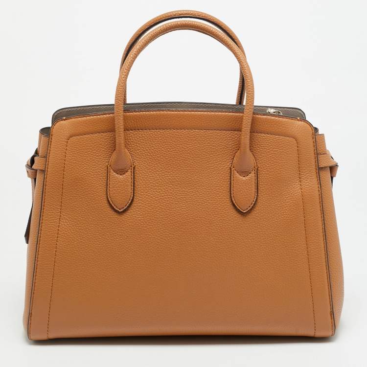 Pre Owned Kate Spade Knott Large Brown Leather Satchel