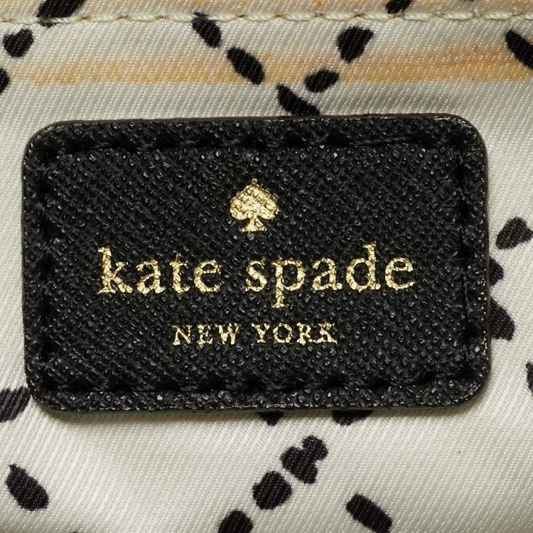 Pre Owned Kate Spade Cove Street Black Saffiano Leather Buckle Detail Tote