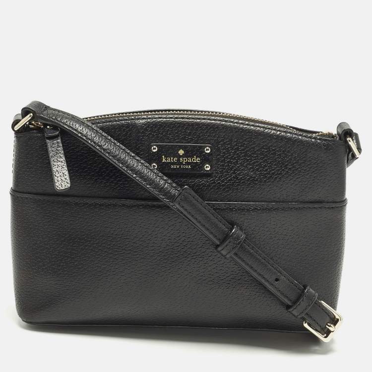 Pre Owned Kate Spade Grove Street Millie Black Leather Crossbody Bag