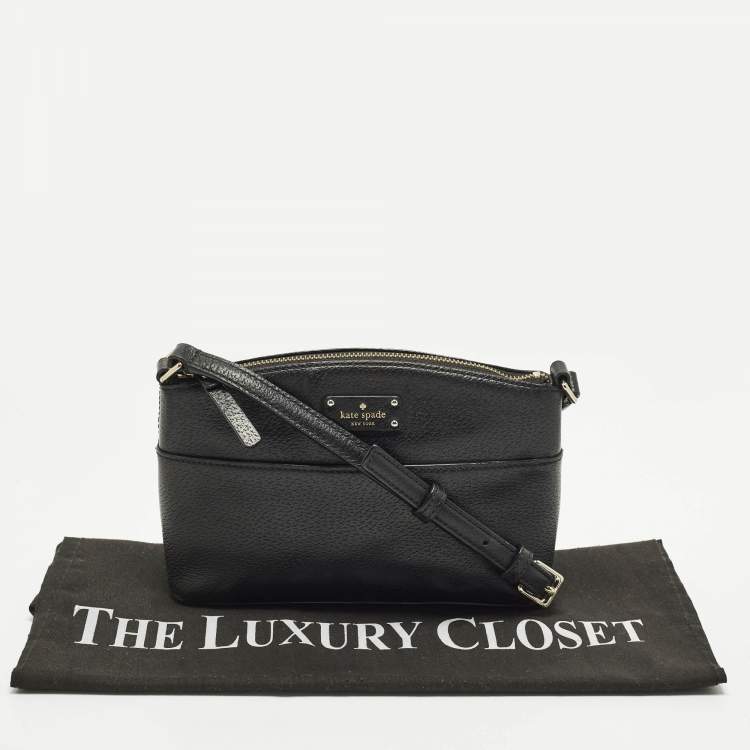 Pre Owned Kate Spade Grove Street Millie Black Leather Crossbody Bag