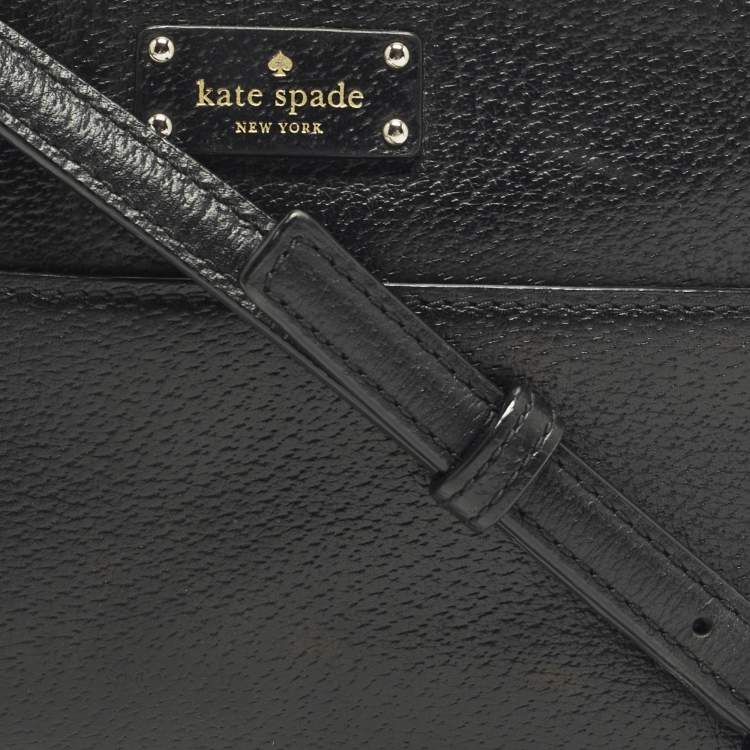 Pre Owned Kate Spade Grove Street Millie Black Leather Crossbody Bag