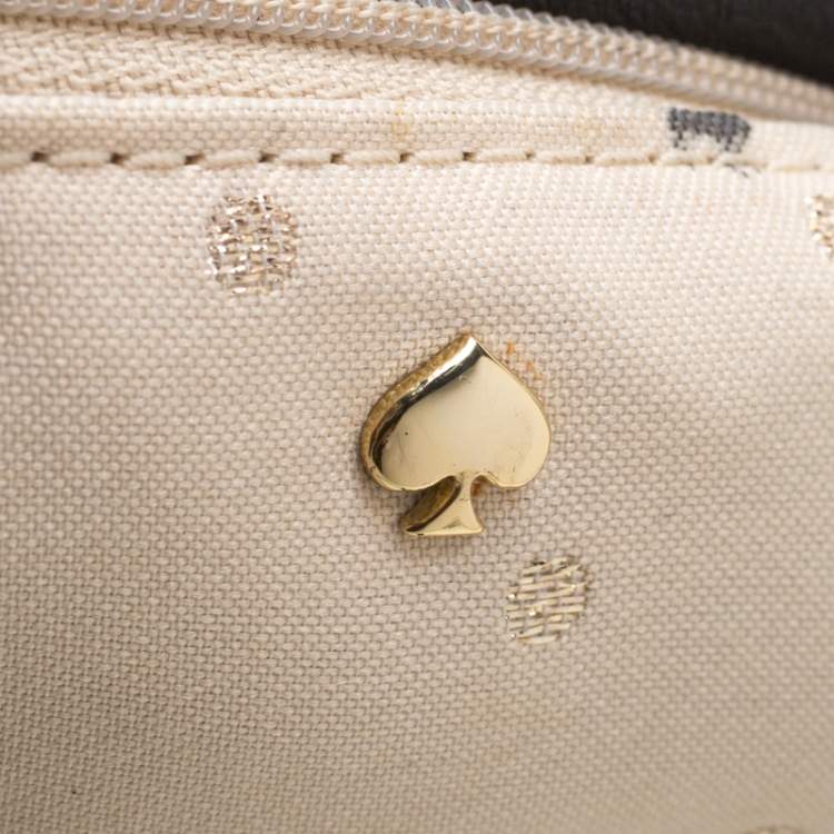 Pre Owned Kate Spade Black Leather Bow Terrace Janis Tote