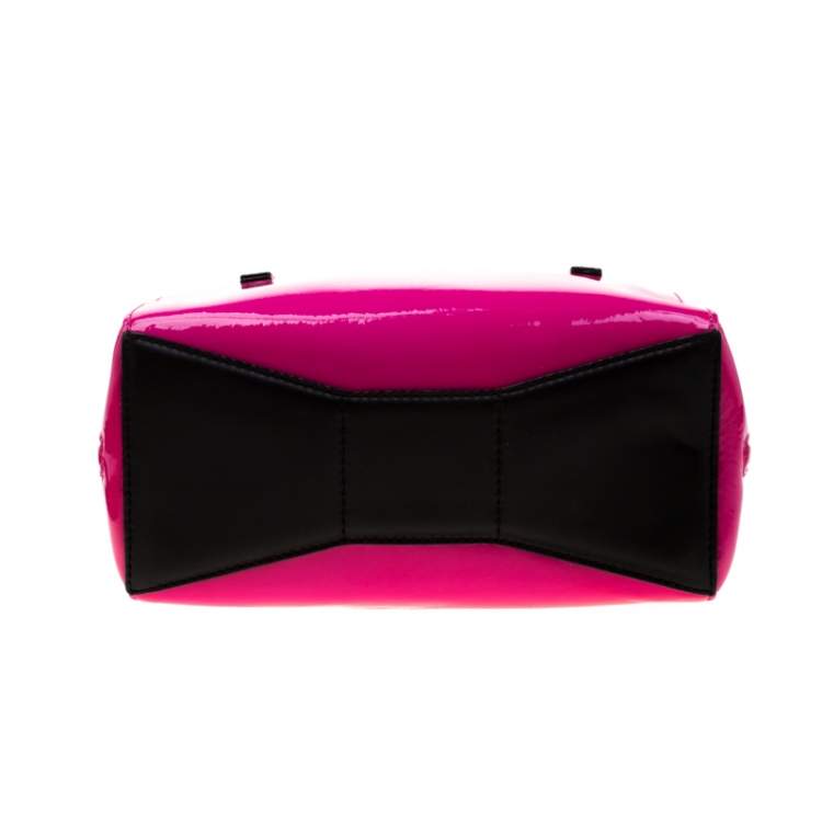 Pre Owned Kate Spade Pink Patent Leather Bowler Bag