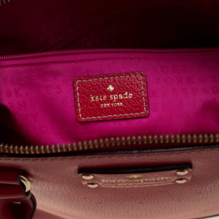 مملوكة مسبقًا Kate Spade Red Leather Wellesley Rachelle Satchel