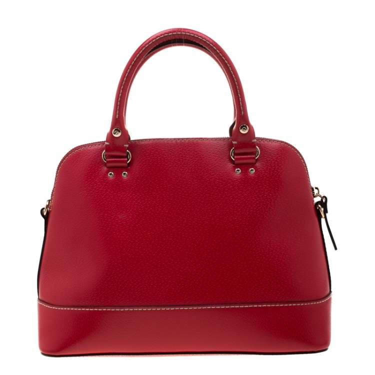 مملوكة مسبقًا Kate Spade Red Leather Wellesley Rachelle Satchel