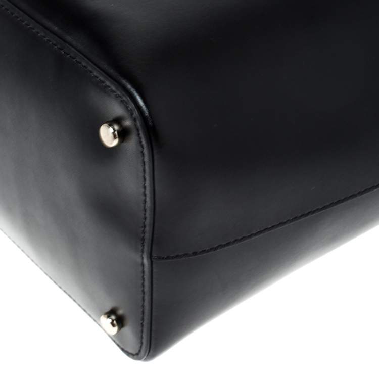 Pre Owned Kate Spade Black Leather Rabbit Little Len Tote