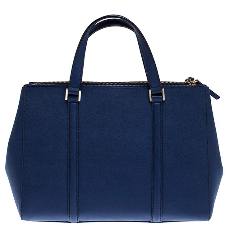 مملوكة مسبقًا Kate Spade Navy Blue Leather Mulberry Street Leighann Tote