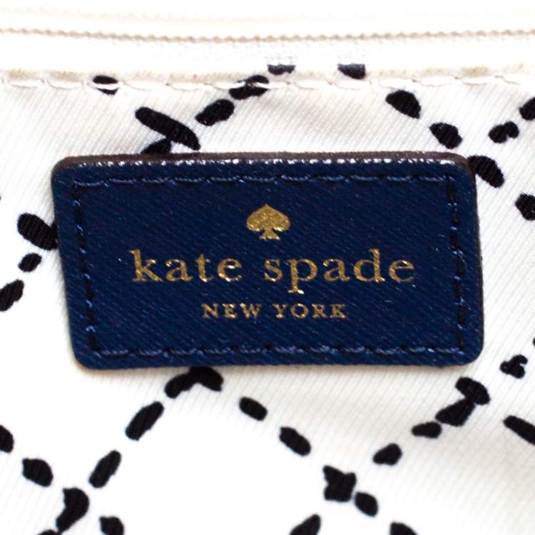 مملوكة مسبقًا Kate Spade Navy Blue Leather Mulberry Street Leighann Tote